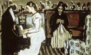 Paul Cezanne Jeune fill au piano Sweden oil painting artist